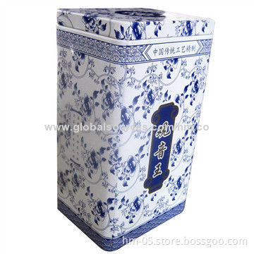Square-shaped Tea, Made of Tin